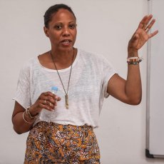 Mme Aïda N'Diaye, philosophe, travaille sur les questions de genre, de (...) © Fadwa al Nasser - Agora francophone 