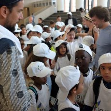 Les apprentis comédiens débarquent au tout nouveau Musée des Civilisations (...) © Arnaud Galy - Agora francophone 