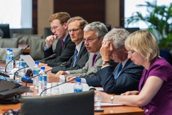 Forum de dialogue avec la société civile au Palais d’Egmont. - © Jean-Pol Schrauwen