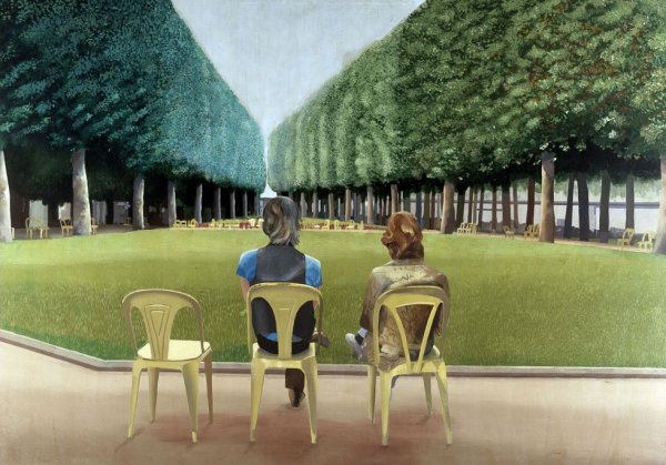 Le Parc des sources, Vichy - © David Hockney